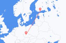 Flyg från Helsingfors till Prag