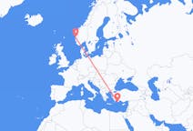 Flyrejser fra Kastellorizo, Grækenland til Bergen, Norge