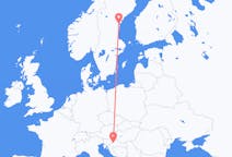 Flyrejser fra Zagreb, Kroatien til Sundsvall, Sverige