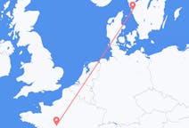 Lennot Göteborgista, Ruotsi Toursiin, Ranska