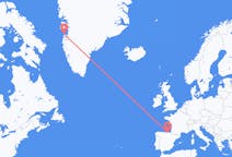 出发地 格陵兰出发地 阿西亚特目的地 西班牙毕尔巴鄂的航班