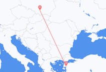 Vluchten uit Krakau, Polen naar Edremit, Turkije