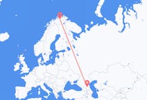 Fly fra Grosnij til Lakselv