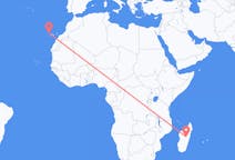 马达加斯加出发地 塔那那利佛飞往马达加斯加目的地 拉帕尔马的航班