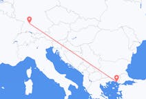 出发地 希腊出发地 亞歷山德魯波利斯目的地 德国斯图加特的航班