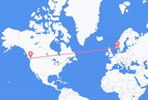 Flyg från Vancouver, Kanada till Kristiansand, Norge