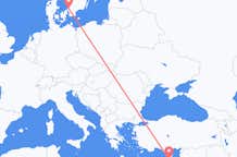 Flights from Angelholm to Larnaca