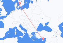 Flights from Angelholm to Larnaca