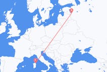 Flights from Pskov, Russia to Olbia, Italy