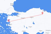 Vols depuis la ville d'Amasya vers la ville de Mytilène