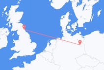 Flyreiser fra Berlin, Tyskland til Newcastle upon Tyne, England