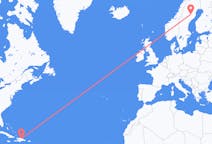 Flights from Santiago de los Caballeros, Dominican Republic to Lycksele, Sweden