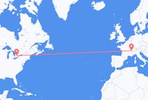Flyg från Waterloo, Ontario, Kanada till Genève, Schweiz