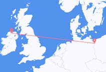 Flights from Szczecin in Poland to Derry in Northern Ireland
