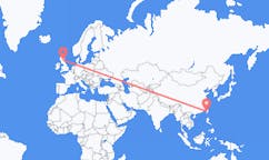 Flyg från Tainan, Taiwan till Edinburgh, Skottland