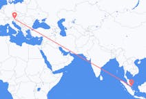 เที่ยวบิน จาก ประเทศสิงคโปร์, ประเทศสิงคโปร์ ไปยัง คลาเกนฟูร์ท, ออสเตรีย