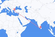 出发地 斯里兰卡科伦坡目的地 土耳其埃德雷米特的航班