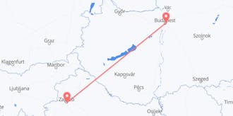 Flights from Hungary to Croatia