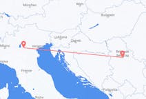 Vluchten van Belgrado, Servië naar Verona, Italië