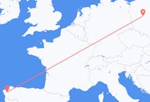 Flüge von Santiago de Compostela, Spanien nach Posen, Polen