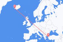 เที่ยวบิน จาก เอเดรมิต, ตุรกี ไปยัง เรคยาวิก, ไอซ์แลนด์