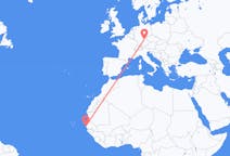 Flug frá Dakar, Senegal til Nürnberg, Þýskalandi