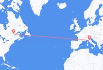 Flyreiser fra Saguenay, Canada til Firenze, Italia