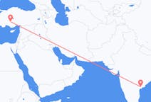 Vluchten van Vijayawada, India naar Konya, Turkije