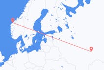 Fly fra Uljanovsk til Ålesund
