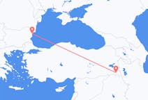 Loty z Hakkari w Turcji do Warny w Bułgarii