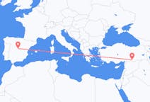 Flyreiser fra Şanlıurfa, Tyrkia til Madrid, Spania