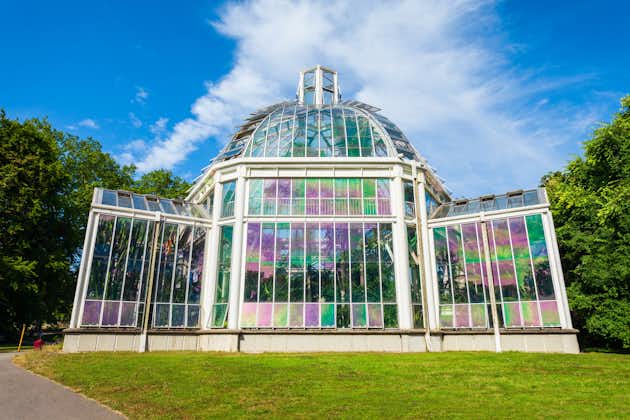 Photo of The temperate greenhouse in the Conservatory and Botanical Garden of Geneva hosts a collection of plants of Mediterranean climate from around the world.