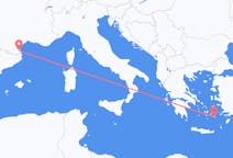 Flights from Astypalaia, Greece to Perpignan, France