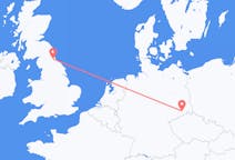 Flights from Dresden, Germany to Durham, England, the United Kingdom