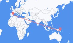 出发地 巴布亚新几内亚图菲目的地 西班牙阿利坎特的航班