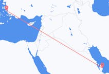 Flyreiser fra Doha, til Samos