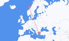 Flights from Astypalaia, Greece to Ørland, Norway