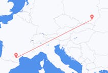 Flights from Carcassonne in France to Rzeszów in Poland