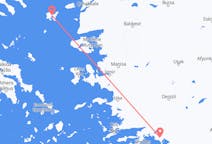Vluchten van Lemnos, Griekenland naar Dalaman, Turkije