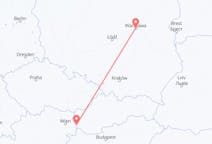 Flights from Warsaw in Poland to Bratislava in Slovakia