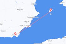 Vluchten van Ibiza, Spanje naar Almeria, Spanje