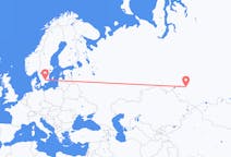 Flyg från Novosibirsk, Ryssland till Växjö, Sverige