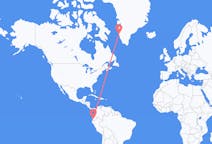 Flyg från Guayaquil, Ecuador till Maniitsoq, Grönland