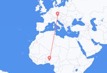 Flyg från Ilorin, Nigeria till Salzburg, Österrike