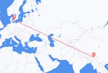 出发地 印度出发地 迪布鲁加尔目的地 丹麦哥本哈根的航班