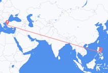 Flyreiser fra Legazpi, til Izmir