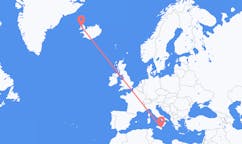 Flights from the city of Catania, Italy to the city of Ísafjörður, Iceland