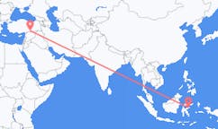 出发地 印度尼西亚卢武克目的地 土耳其尚勒乌尔法的航班