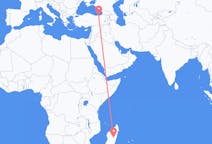出发地 马达加斯加出发地 塔那那利佛目的地 土耳其特拉布宗的航班