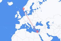 Flyreiser fra Kairo, Egypt til Stavanger, Norge